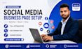 create social media accounts and set up business pages