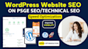 do on page optimization and technical SEO for wordpress website