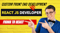 do professional front end web development in react js,nextjs