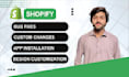 do shopify bug fix, shopify liquid custom code fixing, and theme customization