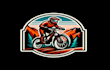 do modern style mountain bike mascot logo design