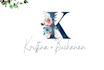 design flower letter logo