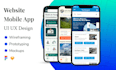 design a modern UI UX for a mobile app or website in figma
