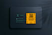 design digital and real estate business card with qr code