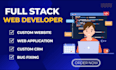 develop custom full stack website