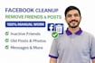 delete your facebook friends, post and activities