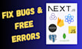 master bug fixer react next js node js