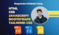 build a responsive website using HTML CSS javascript