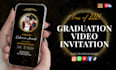 create graduation announcement invitation video