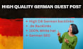 do german guest post on quality blogs