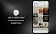 design modern brand identity and seamless instagram grid curation