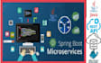 build java spring boot rest apis, microservices, and full stack apps
