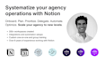 help you systematize your agency with notion