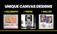 design unique wall art, poster, canvas designs