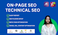 do onpage and technical SEO optimization