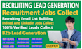 do b2b recruiting lead generation, recruiting email list and linkedin leads