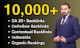 build 10k tier 2 seo dofollow authority contextual backlinks