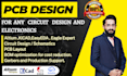 make pcb design layout in altium, easyeda, kicad and others