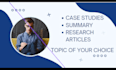 provide research, analysis of case study and summary writing