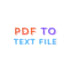 convert PDF file to text file