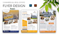 do commercial real estate flyer or brochure design