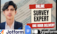 create jotform typeform online survey paperform and formaloo