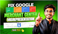 fix google merchant center misrepresentation suspension