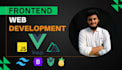 do front end web development using vuejs