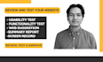 professionally test and review your website