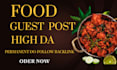 do healthy food guest post on high da
