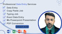 do fast accurate data entry PDF conversion pro
