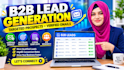 do targeted b2b lead generation and verified email list building
