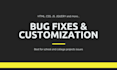 fix bugs in HTML CSS js