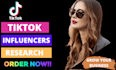 find the niche specific tiktok influencers