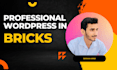 develop professional wordpress website in bricks builder