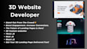 be your 3d website developer using threejs, reactjs, nextjs
