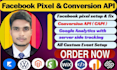 fix and setup facebook pixel conversion API and migration google analytic ga4