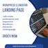 create wordpress elementor or elementor pro landing page