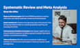 conduct a comprehensive systematic review and meta analysis