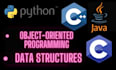 do oop data structures database java cpp python algo tasks and tutor