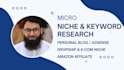 find a profitable niche and low competition keywords