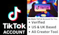 create tiktok account for you with all creator tools