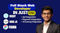 be your react js , next js, node js ,react native ,redux ,full stack developer