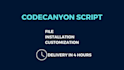 provide, install and setup codecanyon scripts