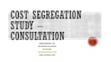 cost segregation study for your property