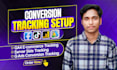 setup facebook pixel, tiktok pixel, ga4, GTM conversion tracking for shopify