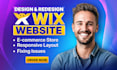 create wix website design, redesign wix, develop wix landing page, online store