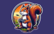 create amazing squirrel gaming mascot logo in 12 hours