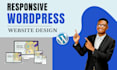 develop responsive wordpress website and web design