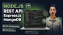 develop node js rest API using express and mongodb